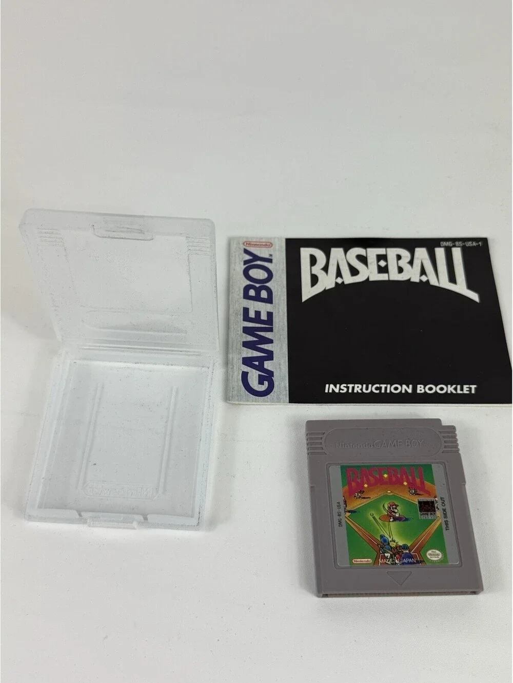 Nintendo Game Boy Baseball 1989 Cartridge And Manual Tested Works!